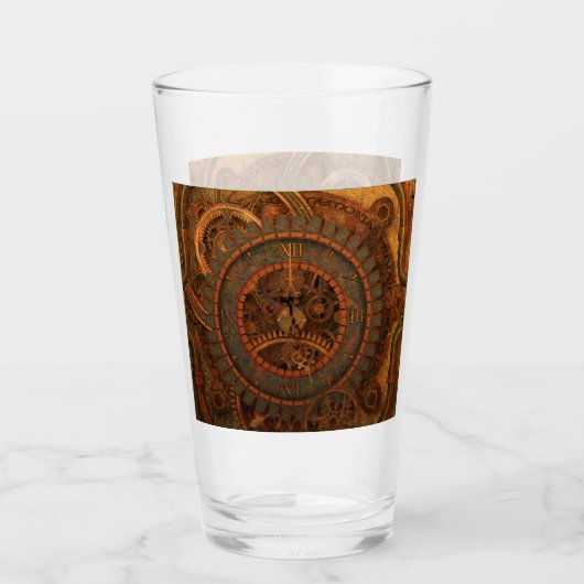 Steampunk-klokwerk Glas (Voorkant)