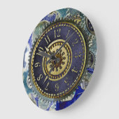 Steampunk klokwerk patroon grote klok (Hoek)