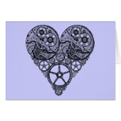 Steampunk-klokwerken en tandwielharthart (Voorkant Horizontaal)