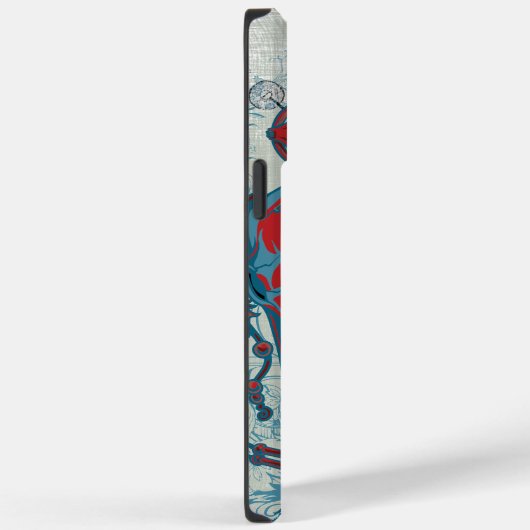 Steampunk-Koe Skull en Indische stamveren Case-Mate iPhone Case (Achterkant / Rechts)