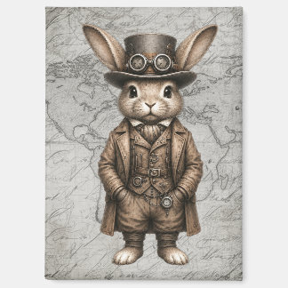 Steampunk Konijn - Naar Voren Kijkend Magneet
