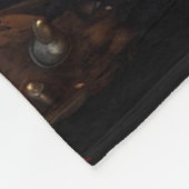 Steampunk koperen stoomtrein fleece deken (Hoek)