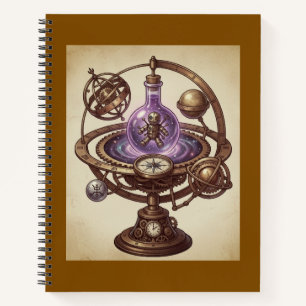 Steampunk Kosmische Voodoo Pop Orrery Fantasie Notitieboek