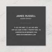 Steampunk Kraken Carte de visite Carré (Dos)