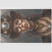 Steampunk Lace Woman Tissuepapier (Voorkant)