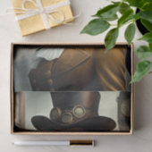 Steampunk Lady in Londen Tissuepapier (Geschenk)