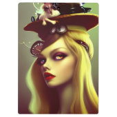 Steampunk Lady Klembord (Achterkant)