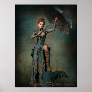 Steampunk Lady Poster