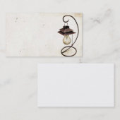 Steampunk Lamp Visitekaartje (Voorkant / Achterkant)