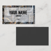 Steampunk-leidingbuizen Visitekaartje (Voorkant / Achterkant)