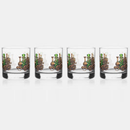Steampunk Leprechaun Whisky Glas