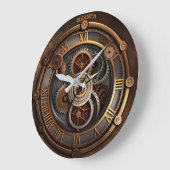 Steampunk Leuke Wandklok Rusty Fantasy  Grote Klok (Hoek)