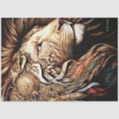 Steampunk Lion Tissuepapier (Voorkant)