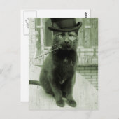  Steampunk LOL Funny Cat Briefkaart (Voorkant / Achterkant)
