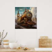 Steampunk Londen Poster (Keuken)