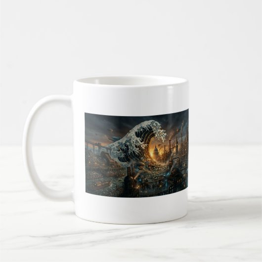 Steampunk London "Great Pollution Wave" Mug (Gauche)