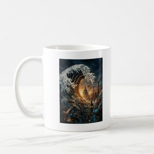 Steampunk London "Great Pollution Wave" Mug (Gauche)