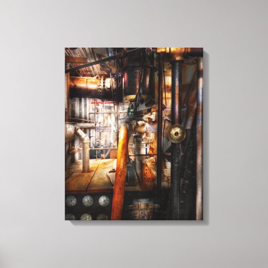 Steampunk - Loodbuizen Canvas Afdruk (Voorkant)