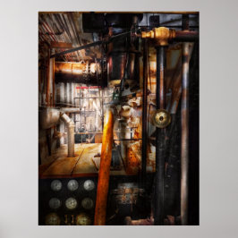 Steampunk - Loodbuizen Poster