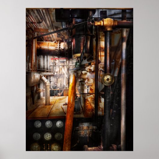 Steampunk - Loodbuizen Poster (Voorkant)