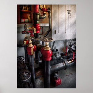 Steampunk - Loodgieterswerk - Draai de kraan Poster