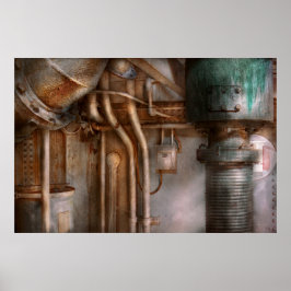 Steampunk - Loodgieterswerk - Industrieel abstract Poster