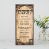 Steampunk Look Slim Dinner Menu (Staand voorkant)