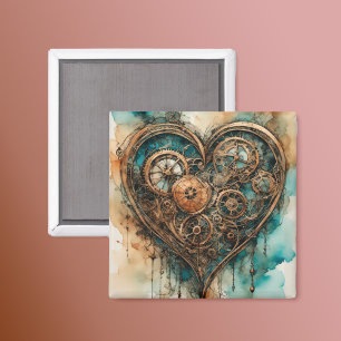 Steampunk Love Valentijn Magneet