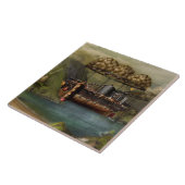 Steampunk - Luchtvaart - De originele Ark van Noah Tegeltje (Zijkant)