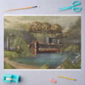 Steampunk - Luchtvaart - De originele Ark van Noah Tissuepapier (Craft)