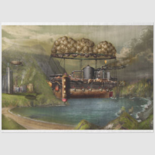 Steampunk - Luchtvaart - De originele Ark van Noah Tissuepapier