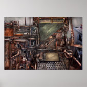 Steampunk - machine - Alle bellen en fluitjes Poster (Voorkant)