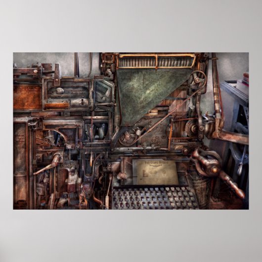 Steampunk - machine - Alle bellen en fluitjes Poster (Voorkant)