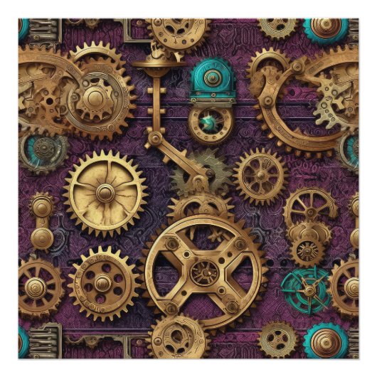 Steampunk Machinery Fotoprint Foto Afdruk (Voorkant)