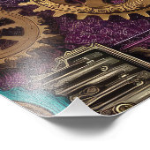 Steampunk Machinery Fotoprint Foto Afdruk (Hoek)