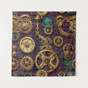 Steampunk Machinery Tapestry Wandkleed