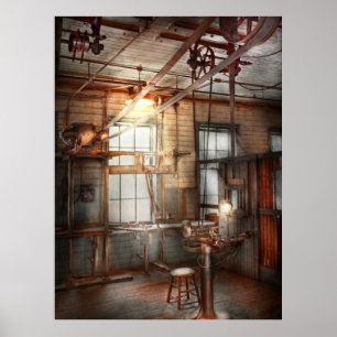 Steampunk - Machinist - Het slijpstation Poster