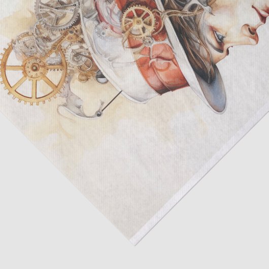 Steampunk Man 1 Decoupage papier (Detail)