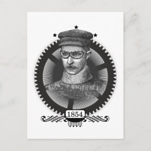 Steampunk Man Briefkaart