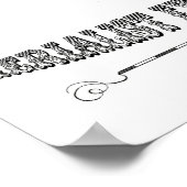 Steampunk-Man met luchtballon Poster (Hoek)