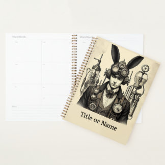 Steampunk Man met oortjes Planner