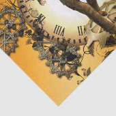 Steampunk, man op een klok tissuepapier (Detail)