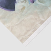 Steampunk Mannelijke Leeuw Paarse Lila Decoupage P Tissuepapier (Detail)