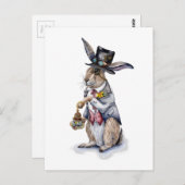 Steampunk March Hare Briefkaart (Voorkant / Achterkant)