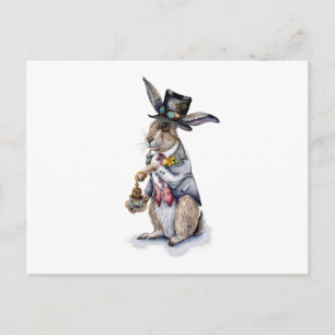 Steampunk March Hare Briefkaart