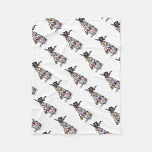 Steampunk March Hare Fleece Deken