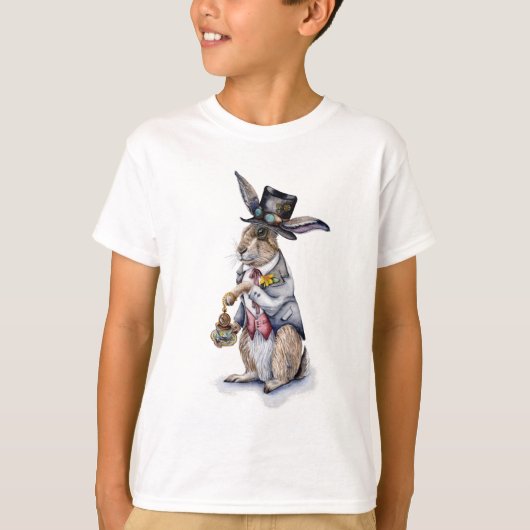 Steampunk March Hare T-shirt (Voorkant)