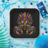 Steampunk Mardi Gras Papieren Bordje (Feest)