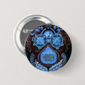Steampunk Masquerade Button (Voorkant /achterkant)