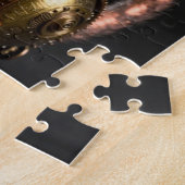 Steampunk Mechanical Cat Portrait Jigsaw Puzzle (Côté)